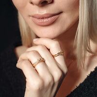 Thumbnail for Gold Ring for Women - Stainless Steel Ring - Woman Ring - The Butterfly Ring Ring Brother & Sisters