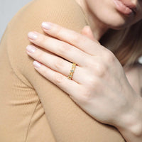 Thumbnail for Gold Ring for Women - Stainless Steel Ring - Woman Ring - The Hearts Ring Ring Brother & Sisters