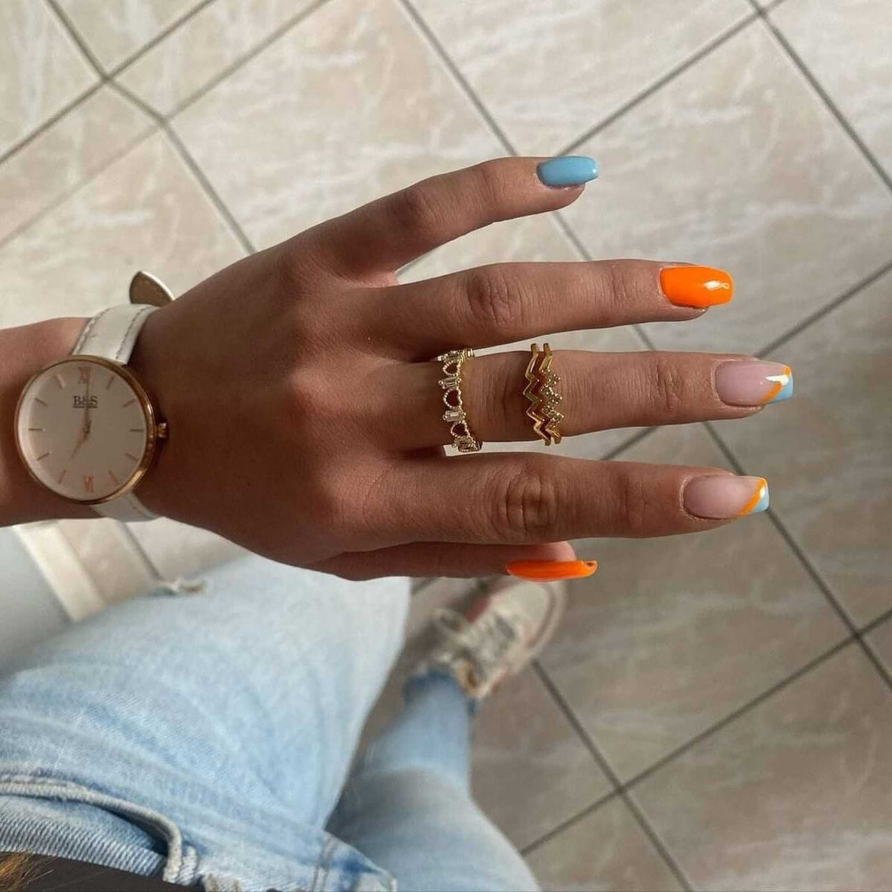 Gold Ring for Women - Stainless Steel Ring - Woman Ring - The Hearts Ring Ring Brother & Sisters