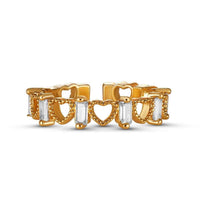 Thumbnail for Gold Ring for Women - Stainless Steel Ring - Woman Ring - The Hearts Ring Ring Brother & Sisters