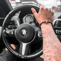 Thumbnail for Man Bracelet - Men's Beaded Bracelets - Rose Gold Crown with Lava Stones Mens Bracelet Bracelet Brother & Sisters