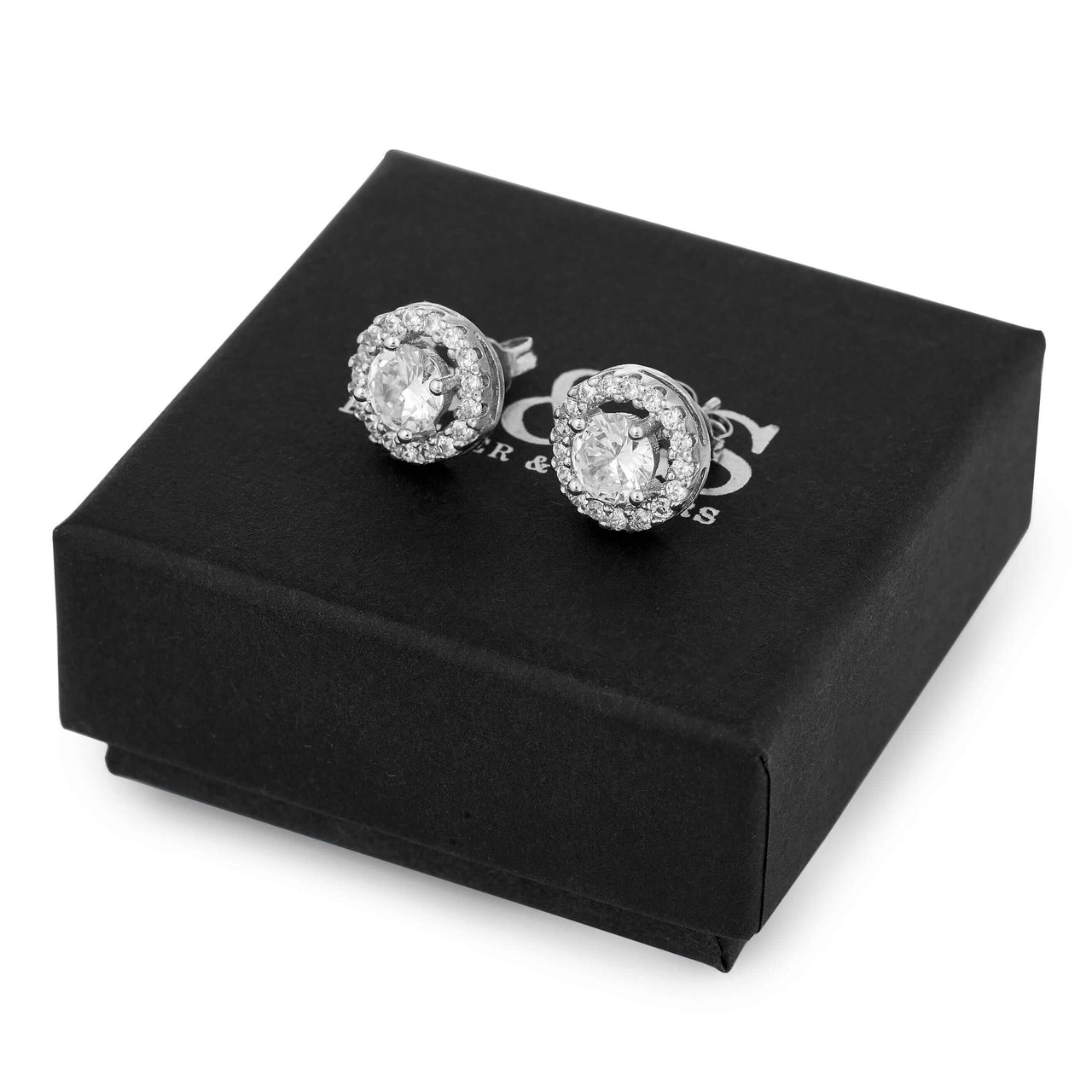 Silver Circle Earrings - Sterling Silver Earrings For Women - Silver Stud Earrings Earrings Brother & Sisters