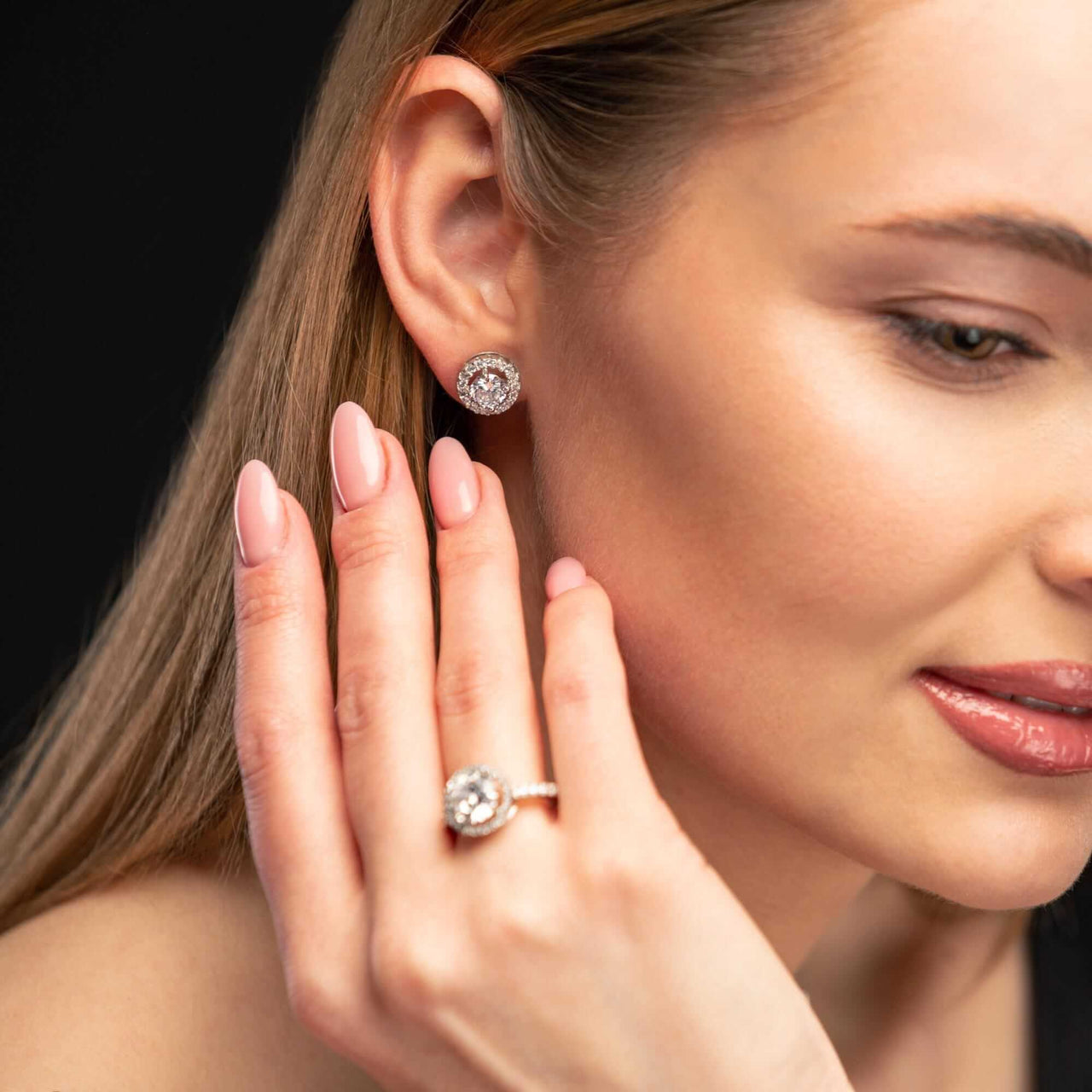 Silver Circle Earrings - Sterling Silver Earrings For Women - Silver Stud Earrings Earrings Brother & Sisters