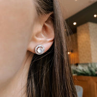 Thumbnail for Silver Circle Earrings - Sterling Silver Earrings For Women - Silver Stud Earrings Earrings Brother & Sisters