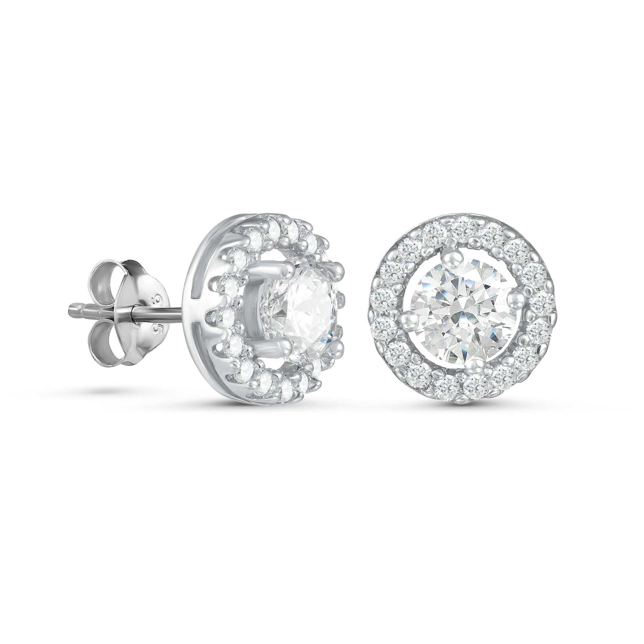 Silver Circle Earrings - Sterling Silver Earrings For Women - Silver Stud Earrings Earrings Brother & Sisters