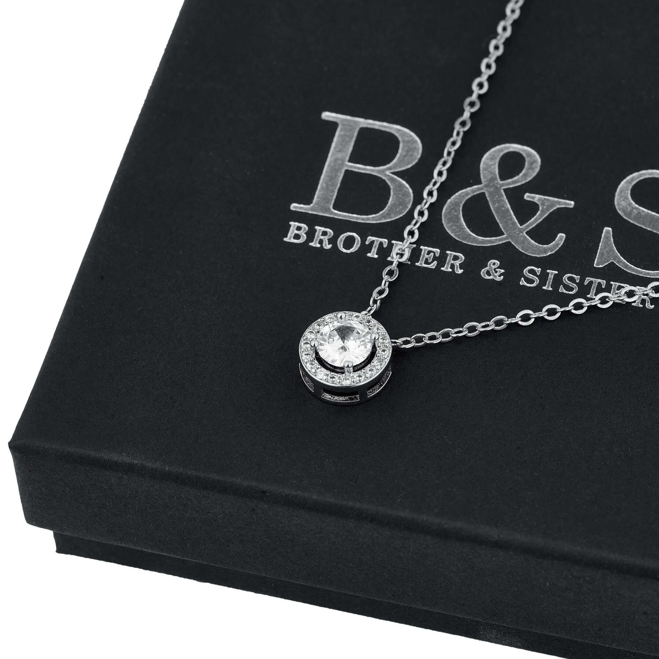 Silver Circle Necklace - Silver Necklace Women - Womens Necklace Necklace Brother & Sisters