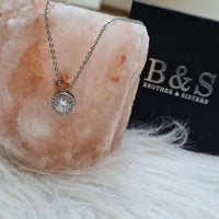 Thumbnail for Silver Circle Necklace - Silver Necklace Women - Womens Necklace Necklace Brother & Sisters