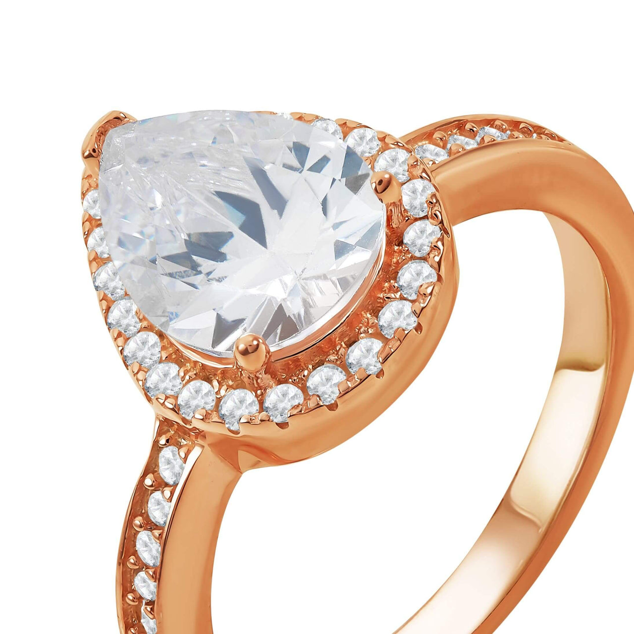 Silver Drop Ring - Promise Ring - Rose Golf Ring - Engagement Ring for Women Ring Brother & Sisters