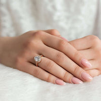 Thumbnail for Silver Drop Ring - Promise Ring - Rose Golf Ring - Engagement Ring for Women Ring Brother & Sisters