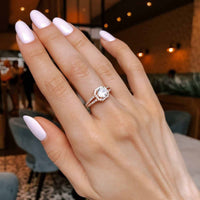 Thumbnail for Silver Square Ring - Promise Ring - Silver Ring - Engagement Ring for Women Ring Brother & Sisters