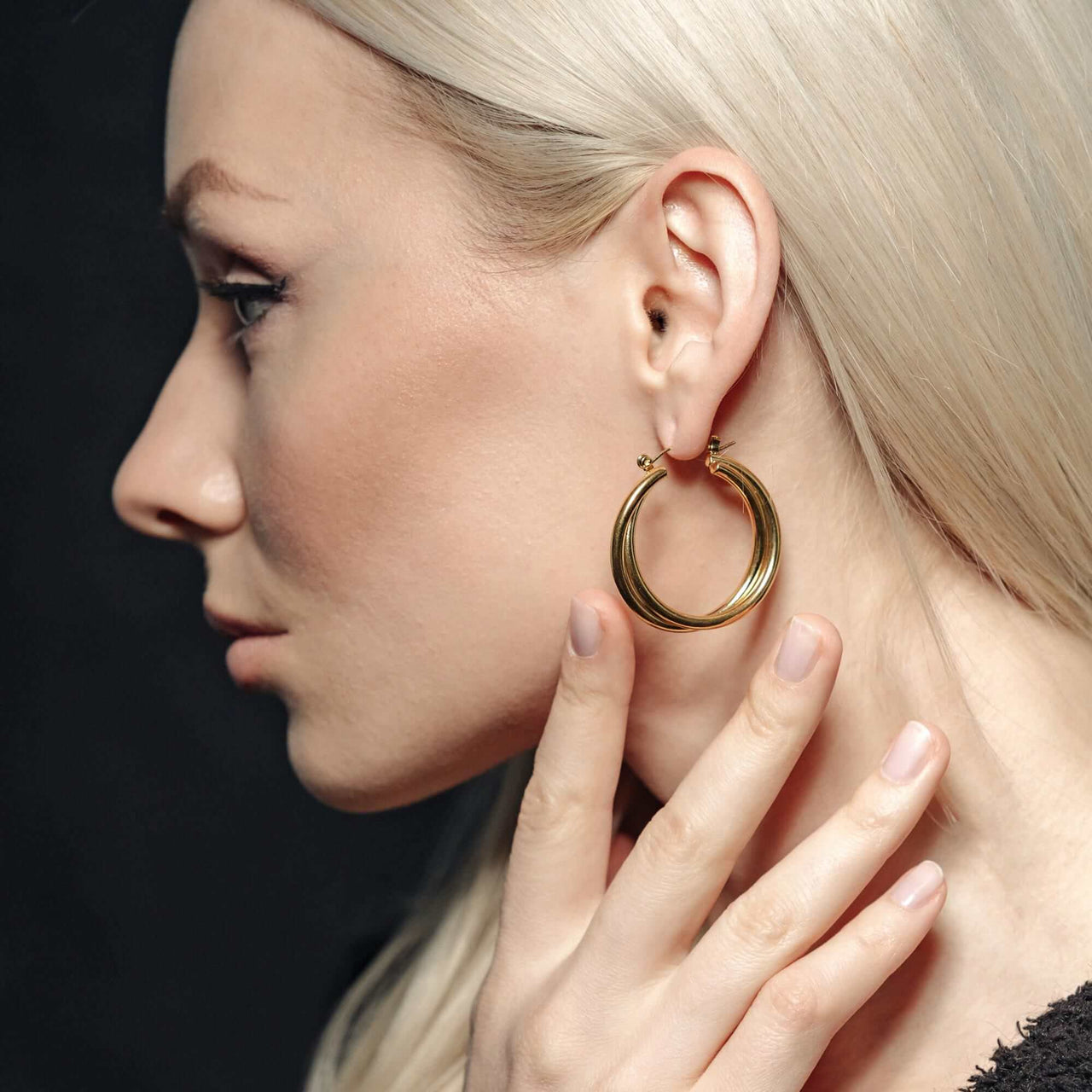 The Joints - Gold Earrings - Gold Hoop Earrings - Gold Hoops - Women's Earrings Earrings Brother & Sisters