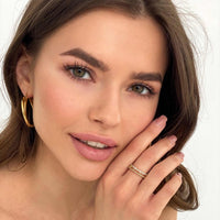 Thumbnail for The Joints - Gold Earrings - Gold Hoop Earrings - Gold Hoops - Women's Earrings Earrings Brother & Sisters