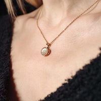Thumbnail for The Moonstone Necklace - Female Gold Necklace - Gold Chains For Women Necklace Brother & Sisters