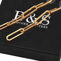 Thumbnail for The Pendantes - Gold Earrings - Gold Chain Earrings - Women's Earrings Earrings Brother & Sisters